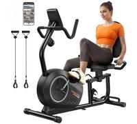 YOSUDA 2026 Upgrade Velo semi allongé, 16 Niveaux Magnétique, Siège 4D confort XL, anti-griffures pour animaux, App/Bluetooth, Colonne Pliable Intégrée, Velo d appartement pour Seniors, 160 KG/190 CM