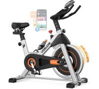 YOSUDA Vélo d'Appartement Magnétique Connecté et Silencieux avec Support Tablette et Selle Réglable，Capacité 136 kg