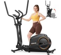 YOSUDA Vélo Elliptique Pliable pour la Maison - 16 Niveaux de Résistance, Ultra Silencieux pour Le Cardio, Écran LCD et roulettes de Transport