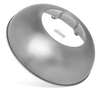 YOSUKATA Couvercle pour wok de 34,5 cm - En acier inoxydable de qualité supérieure - Insert en verre trempé - Trous pour vapeur - Poignée ergonomique - Accessoires pour wok durables - Couvercle passe