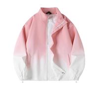 YOSUWOAI Blouson bomber Y2K pour homme - Col montant - Veste de loisirs avec fermeture éclair - Veste universitaire surdimensionnée - Veste d'extérieur vintage ample - Veste d'automne gothique