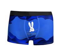 YOSUWOAI Boxer pour homme Happy Easter Lapin Sous-vêtements Confortables Doux Sous-vêtements de Sport Sous-vêtements Respirants pour Homme Série Lapin de Pâques Shorts Hipster Sous-vêtements, 3XL