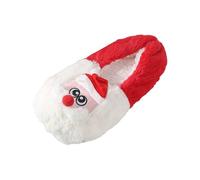 YOSUWOAI Chaussettes de Noël Dessin animé Bas de Sol Épais Chaud-Antidérapant-Semelle Souple Doublée Chaussures de Sol, O rouge., taille unique