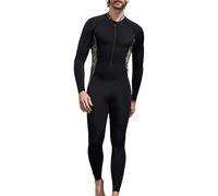 YOSUWOAI Combinaison d'été en néoprène pour homme - Fermeture éclair sur le devant - Maillot de bain une pièce - Anti-UV - Tenue de natation - Extensible - En néoprène - Pour sports nautiques - Surf