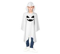 YOSUWOAI Costume fantôme d'Halloween pour enfant - Cape à capuche - Cape de diable - Cape d'horreur pour enfants - Cape fantôme - Cosplay - Vêtements médiévaux