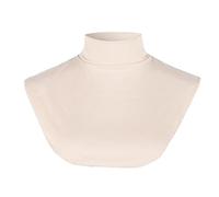 YOSUWOAI Femmes Musulmanes Col Roulé Faux Col Hijab Extensions Col Solide Couverture Demi-Hauts Femme Col Amovible Demi Chemise Faux Col Roulé Doux Col Blouse, O beige., taille unique