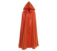 YOSUWOAI Manteau à capuche unisexe - Cape médiévale - Vampire - Longue cape - Robe de mascarade - Carnaval - Sorcière - Accessoire de cosplay - Costume de fantaisie pour adulte, O Orange, XL