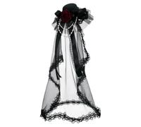 YOSUWOAI Mini Chapeau Cylindre Steampunk Femme Soirée | Petit chapeau cylindre steampunk, accessoire chic pour thème festif.