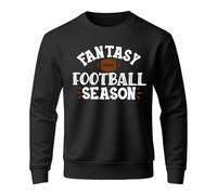 YOSUWOAI Sweat-shirt pour homme - Imprimé graphique de football - T-shirt à manches longues avec col rond - Pull léger - Haut surdimensionné - Tunique - T-shirt de sport amusant - Sweats amples, O