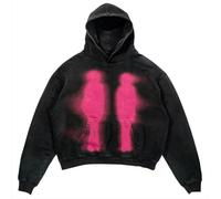 YOSUWOAI Sweats à capuche pour homme Hoodies gothiques Sweatshirts Streetwear Pulls Pulls à capuche confortables pour automne hiver Y2K Vintage imprimé tête de mort Hoodie décontracté style College