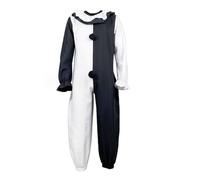 YOSUWOAI Terrifier Costume de clown effrayant pour homme, tenue pour Halloween, carnaval, horreur, combinaison de cosplay, coupe droite, vêtements de bal de fin d'année, vêtements de fête, O blanc., S