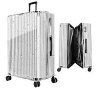 Yotako Housse de protection en PVC transparent pour valise de 50,8 cm, 61 cm, 71,1 cm, 76,2 cm, transparent, 81 cm