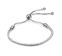 YOTHIWAD Chaîne de 3 mm pour femme, chaîne serpent réglable, bracelet à breloques pour anniversaire, Noël, bricolage, cadeau pour femmes, filles, 13 centimètres, cuivre, pas de pierres précieuses