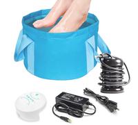 YoTmake Machine de spa ionique pour bain de pieds - Machine de désintoxication ionique pour bain de pieds - Machine de désintoxication ionique pour bain de pieds avec seau bleu pour les soins de