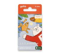 Yoto 1, 2, 3, ¡A moverse! - 6 cartes de livres audio espagnols pour enfants à utiliser avec lecteur et mini lecteur audio tout-en-1, éducatif et sans écran, histoires amusantes pour le jeu, l'heure du