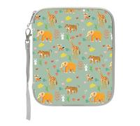 Yoto Étui à cartes à 80 poches avec fermeture éclair - Porte-cartes portable pour enfants et adultes - Motif animal sauvage - Mini rangement de cartes audio