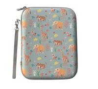Yoto Étui de rangement portable avec fermeture éclair 80 poches pour mini livres audio de 5,8 x 8,6 cm avec pochettes pour voyage (bleu) (vert clair)