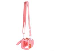 Yoto Étui pour lecteur audio pour enfants Mini - Pochette de voyage antichoc avec compartiment pour cartes pour câble d'écouteurs, bleu (rose)