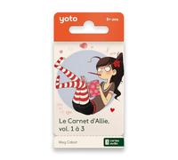 Yoto - Le Carnet d'Allie vol. 1 à 3, Pack de 3 Livres Audio pour Enfants en français, à écouter sur conteuse veilleuse Boîte à Histoires Yoto Player et Mini, Humour, première BD 8 à 10 Ans