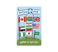Yoto Originals - Drapeaux du Monde, Livre Audio éducatif pour Enfants à écouter sur conteuse veilleuse Boîte à Histoires Player et Mini, Premiers documentaires 3 à 14 Ans