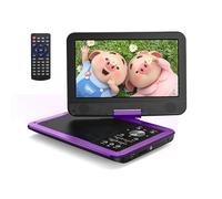 Yoton Lecteur DVD Portable 12,5" avec écran pivotant HD 10,5" pour Voiture et Enfants, avec Chargeur de Voiture, Prend en Charge 6 Heures de Batterie intégrée et synchronisation USB/Carte SD/TV