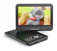 YOTON Lecteur DVD Portable 12,5" avec écran pivotant HD 10,5" pour Voiture et Enfants, avec Chargeur de Voiture, Prend en Charge 6 Heures de Batterie intégrée et synchronisation USB/Carte SD/TV, Noir