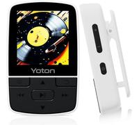 Yoton Lecteur MP3 Bluetooth, Clip, FM, Enreg, Podom, Blanc, SD Non Inclus