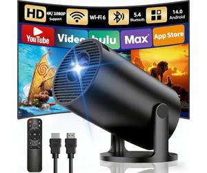 Yoton Vidéoprojecteur Portable, Apps Intégrées 2026, Compatible 4K/1080P