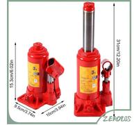 Yotown Cric hydraulique Capacité 3T Capacité de Voiture Hydraulic Jack Automotive Liefter Vehicle Bottle Jack avec Base auto cric