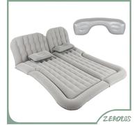 Yotown Matelas gonflable extérieur Matelas d'Air Pompe de Gonfleur 12V Électrique avec Surface de Flocage Voyage auto coffret Gris