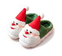 Yotselid Chaussons Père Noël 3D Femme Homme Épais Antidérapants Confort