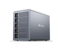 Yottamaster 5 Baies Boitier Raid Disque Dur, Aluminium Externes Enclosure 5x24TB pour SATA 2.5/3.5 Pouces HDD/SSD,avec Raid 0/1/3/5/10/SPAN/PM Ventilateur Silencieux 80 mm