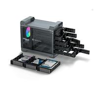 Yottamaster Boîtier Raid de Disque Dur à 5 Baies, Axé sur Le Jeu RGB Boitier Multi Disque Dur pour HDD/SSD de 3,5"/ 2,5", Support Raid 0/1/3/5/10/JBOD (SPAN)/Cloner/PM, Ventilateur de 80 mm [DF5RU3]