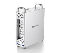 Yottamaster Hub USB-C 5-en-1 pour Mac Mini M4, Boîtier SSD M.2 NVMe, Transfert Haute Vitesse 10Gbps, Ports USB-A/USB-C, Lecteur de Cartes SD/TF