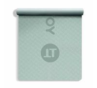 YOTTOY Tapis de yoga épais pour entraînement à domicile, antidérapant, en TPE respectueux de l'environnement, avec sangle (vert menthe, 183 x 81 cm)