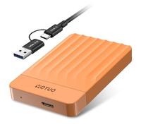 YOTUO Disque dur externe portable USB 3.0 pour PC, Mac, ordinateur de bureau, ordinateur portable, PS4, PS5, Xbox One X/S, Xbox 360, Xbox Series X/S, Office et jeux (Orange, 1 To)