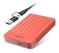 YOTUO Disque dur externe portable USB 3.0 pour PC, Mac, ordinateur de bureau, ordinateur portable, PS4, PS5, Xbox One X/S, Xbox 360, Xbox Series X/S, bureau et jeux (rouge, 1 To)