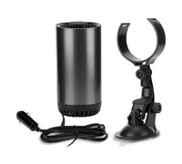 yotutun 12V 150W Chauffage Voiture, Portable Dégivreur de Chauffage de Voiture avec Support à Ventouse Chauffage/Refroidissement 2 en 1 Automobile Prise Allume-Cigare