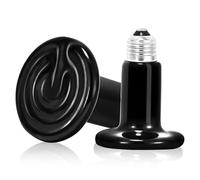yotutun 2 Lampe Chauffante Reptiles, E27 75W Ampoule Céramique Chauffante Lampe, Lampe chauffante en céramique pour reptiles, lézards, serpents, poules, chiens, chats, Hamster