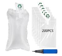 yotutun 200 Pièces Film de Coussin D'air avec Pompe à Air, Matériau de Remplissage Coussins à Bulles Matériau D'emballage pour Lemballage Et Lexpédition