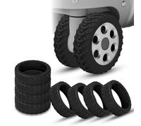 yotutun 8 Pièces Protection Roue Valise en Silicone, Protege Roues de Valise Anti-Poussière Résistant à l'usure Housses de Protection pour Plupart des Accessoires de Bagages à Main