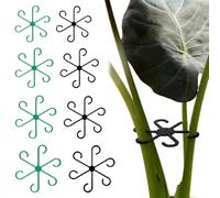 yotutun 8 Pièces Support Tige Plantes Interieur, Grimpantes Plantes D'Intérieur Supports 4 Tailles Grimpante en Plastique Crochet de Tige de Plante Réutilisable Anneau pour Plantes à Fleurs