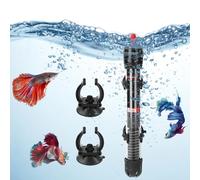 yotutun Chauffage d'aquarium, 50 W Chauffage en Verre Submersible avec 2 Ventouses Mini Tige Chauffante Réglable thermostat d'aquarium Résistance Aquarium pour Réservoirs à Poissons et Aquarium (50L)
