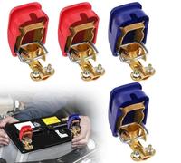 Yotutun Cosse Batterie, 2 Paires 12V Libération Rapide Bornes Batterie, Cosses Serrage Rapide Connecteurs à Dégagement pour Voitures Bateaux Camions