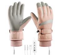yotutun Gants Chauffants USB pour Femme, Gants Chauffants Électriques 3 Température Réglable Hiver Mains Chauds Mains Pleines Antidérapants pour Cyclisme, Pêche, Ski, Randonnée