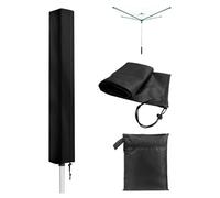 yotutun Housse Sechoir Parapluie Imperméable, Housse Linge Séchoir 210D Oxford Coupe-Vent Housse Parapluie à Linge avec Fermeture Éclair Etendoir Linge Jardin Extérieur (16x16x180cm)