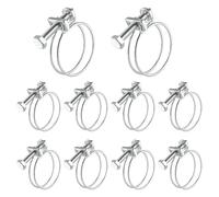 yotutun Lot de 10 Colliers de Serrage à Double Fil Réglables, Colliers de Serrage Réglables en Acier Inoxydable de 36-40mm Inoxydable 304 Cerceau de Tuyau Réglable pour Tuyaux de Plomberie