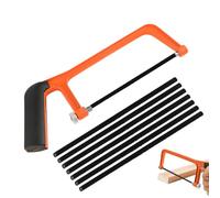 yotutun Petite Scie à Métaux 150 mm, Junior Mini Scie à Main avec 30 Lames Remplaçables Mini Hand Saw pour Plastique, Tuyaux PVC, Bardeaux & Coupe de Bois