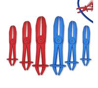 yotutun Pinces à Durite, 6 Pièces Pince Durite Carburant 3 Tailles Pince a Collier Durite pour le Serrage des Flexibles de Refroidissement, des Conduites de Frein et de Carburant - 155, 185, 255 mm