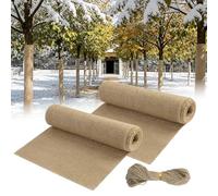 yotutun Protection Hivernale pour Plantes 3Mx25CM, 2 Rouleaux Bande de Jute pour Arbre Protection Arbre Hiver Ruban de Gel pour Arbustes Arbres Paysagers Palmiers Chênes